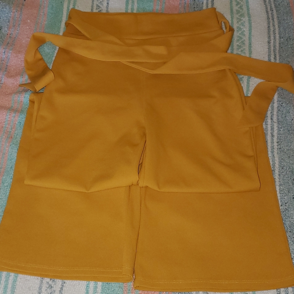 Windsor Mustard Yellow Flare Pants